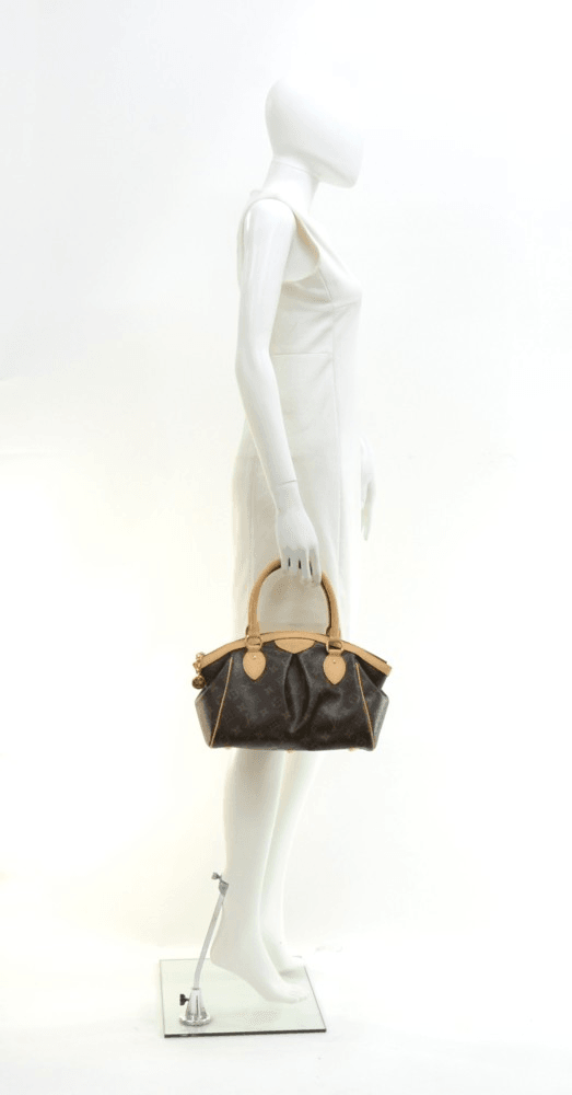 [True-to-ORIGINAL] Louis Vuitton Tivoli PM Bag Monogram Canvas Brown 14.2in/36cm For Women LV M40143