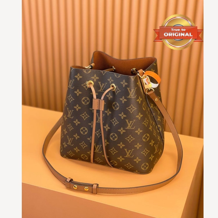 [True-to-ORIGINAL] Louis Vuitton NeoNoe MM Brown For Women 26cm / 10.2in M44887