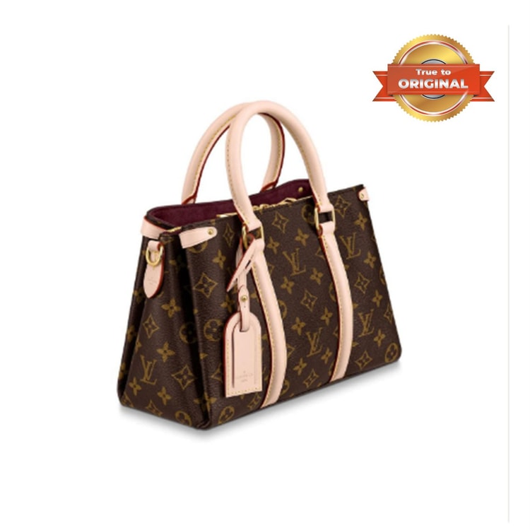 [True-to-ORIGINAL] Louis Vuitton Soufflot BB Monogram Canvas Pink And Brown For Women M44815