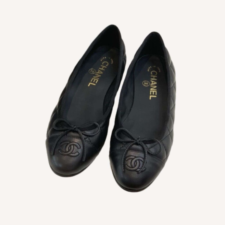 Chanel Ballet Flats Black For Women
