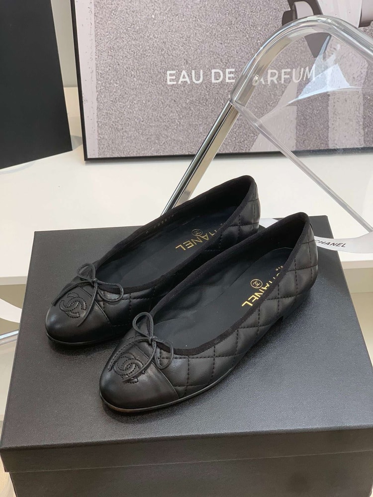Chanel Ballet Flats Black For Women