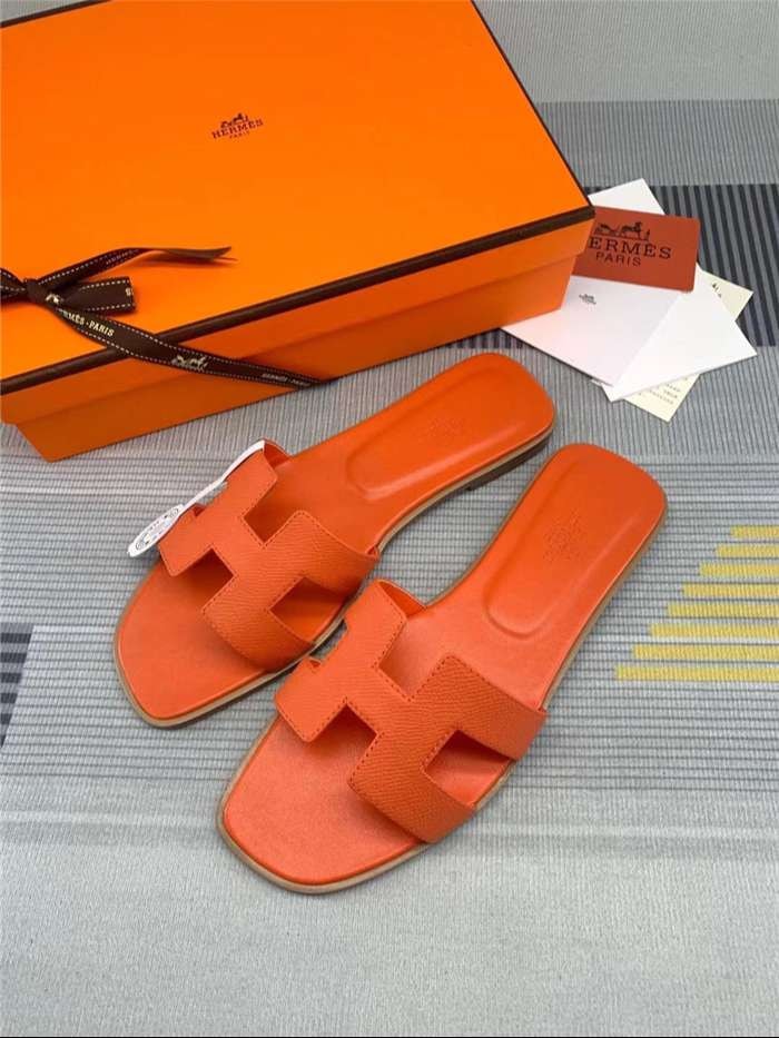 Hermes Oran Sandal Orange For Women
