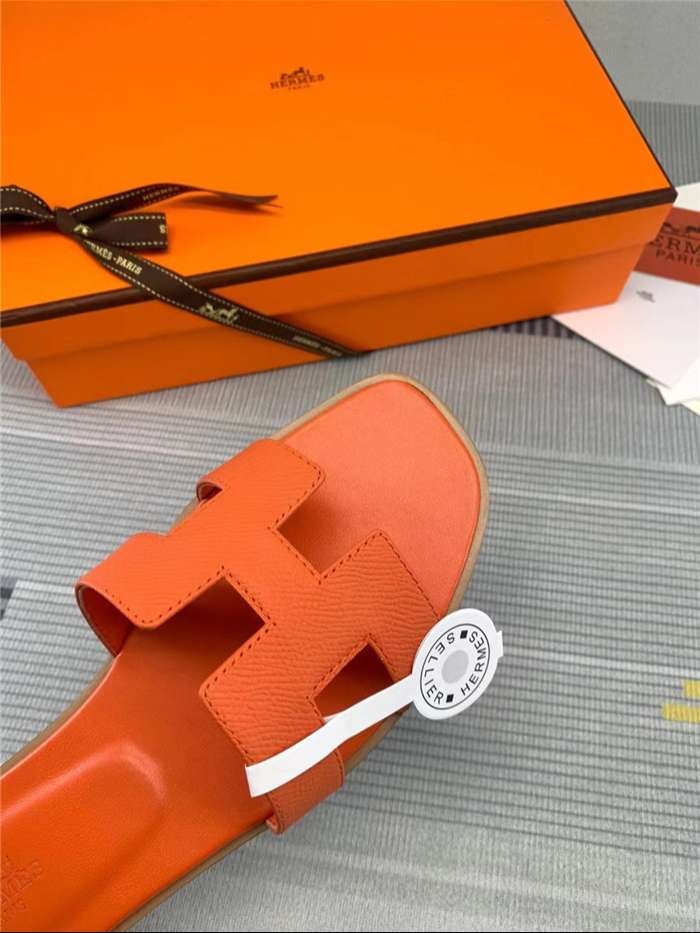 Hermes Oran Sandal Orange For Women