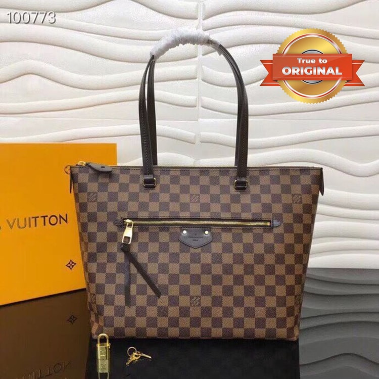 [True-to-ORIGINAL] Louis Vuitton Lena MM Brown For Women‎ 16.5in/42cm LV N41013