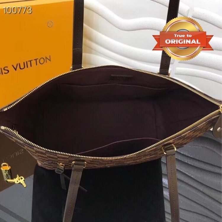 [True-to-ORIGINAL] Louis Vuitton Lena MM Brown For Women‎ 16.5in/42cm LV N41013