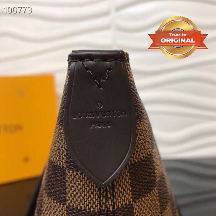 [True-to-ORIGINAL] Louis Vuitton Lena MM Brown For Women‎ 16.5in/42cm LV N41013