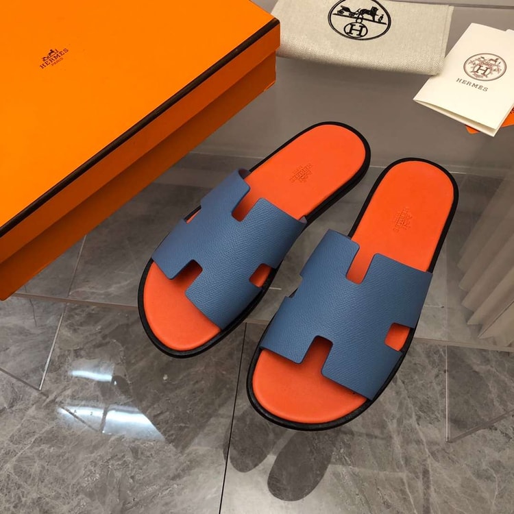 Hermes Oran Sandal Jade Green For Men