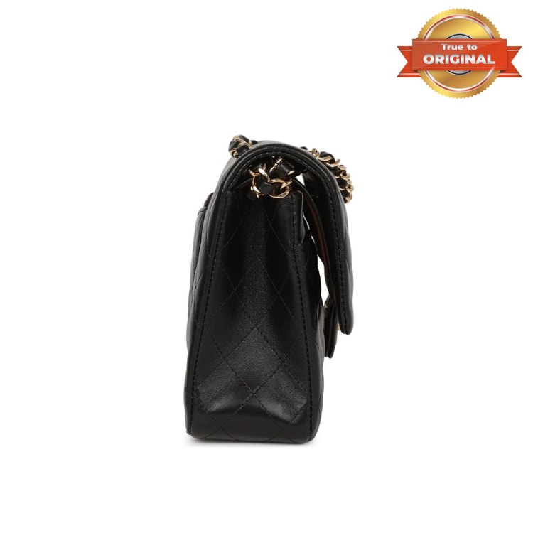 [True-to-ORIGINAL] Chanel Classic Flap Bag Black For Women 10.2in/26cm