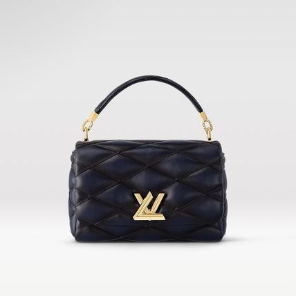 Louis Vuitton GO-14 MM Navy Blue Bag For Women M23682- 9.1 Inches/ 23 Cm