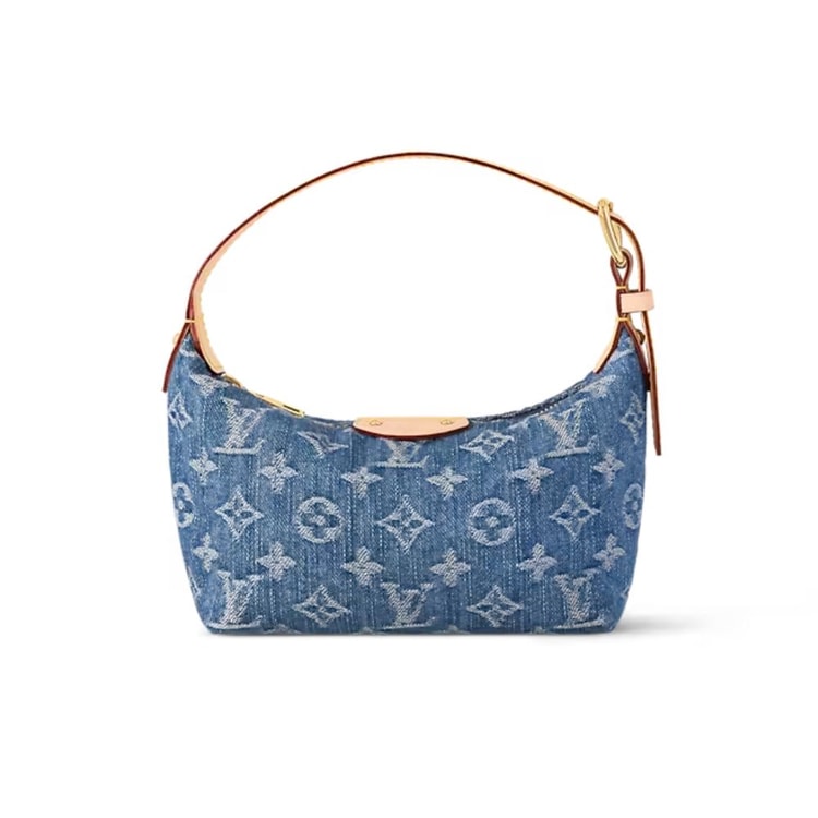 Louis Vuitton Hills Pochette Blue Denim For Women M82949 - 7.3 Inches / 18.5 Cm