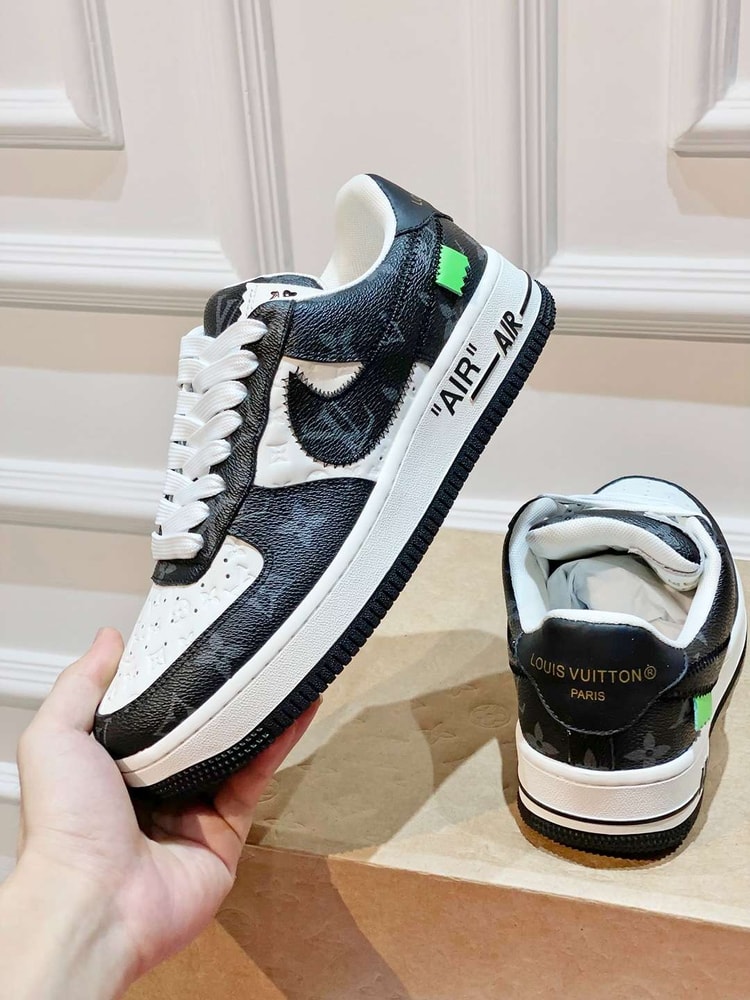 Nike x Louis Vuitton Air Force 1 Low Black For Women