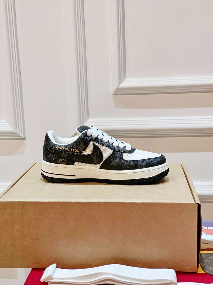 Nike x Louis Vuitton Air Force 1 Low Black For Women