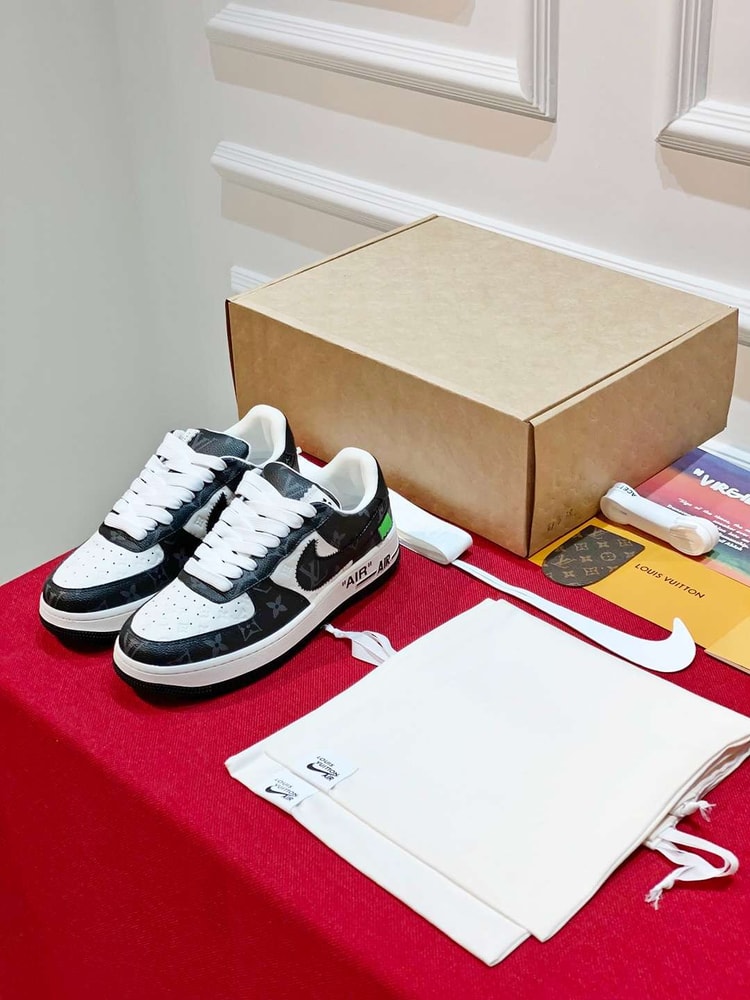Nike x Louis Vuitton Air Force 1 Low Black For Women