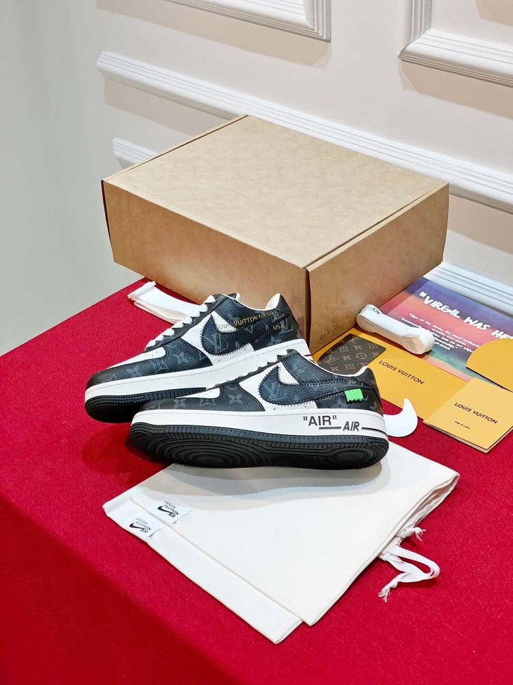 Nike x Louis Vuitton Air Force 1 Low Black For Women