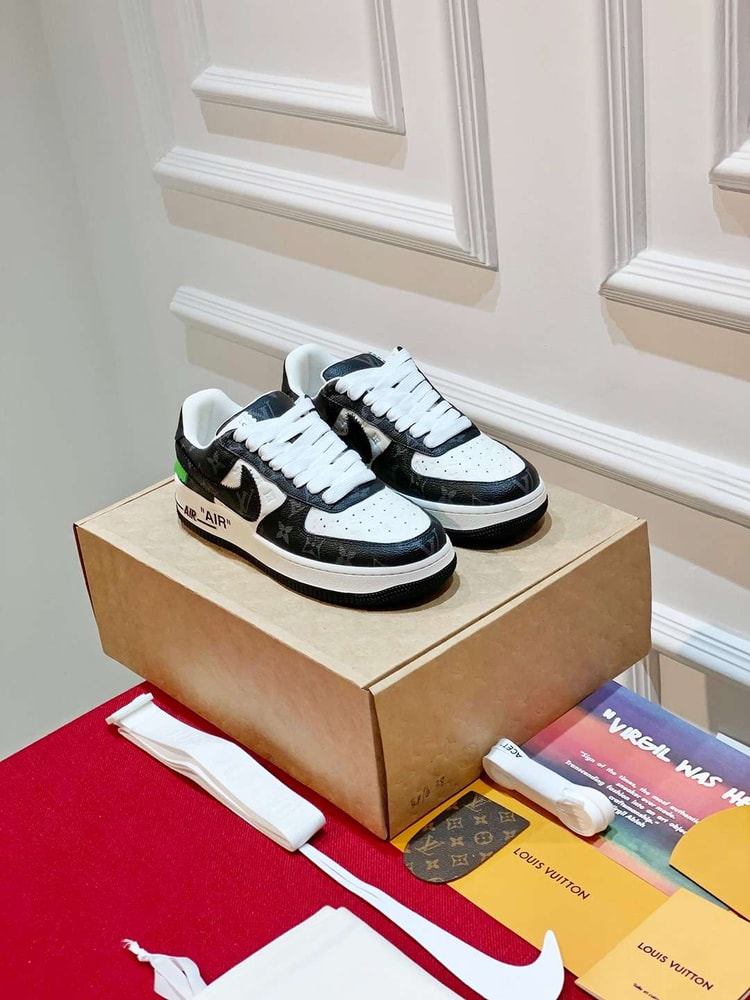 Nike x Louis Vuitton Air Force 1 Low Black For Women