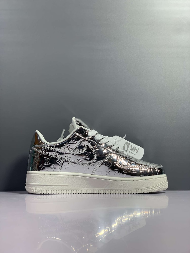 Nike x Louis Vuitton Air Force 1 Low Silver For Women