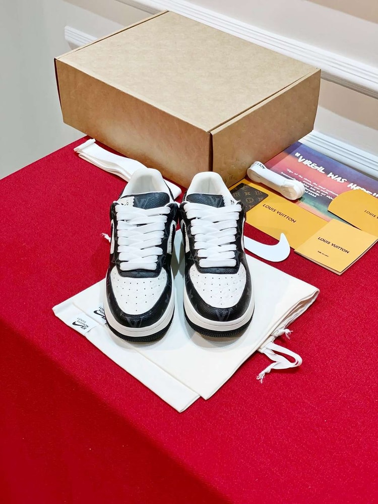 Nike x Louis Vuitton Air Force 1 Low Black For Women