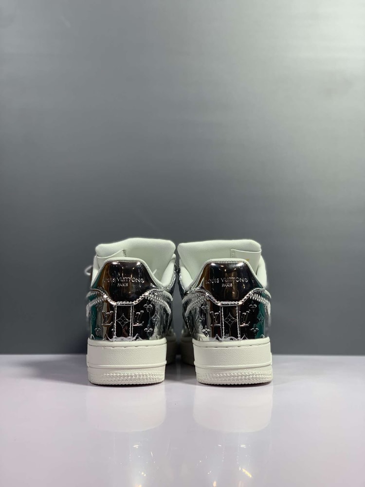 Nike x Louis Vuitton Air Force 1 Low Silver For Women