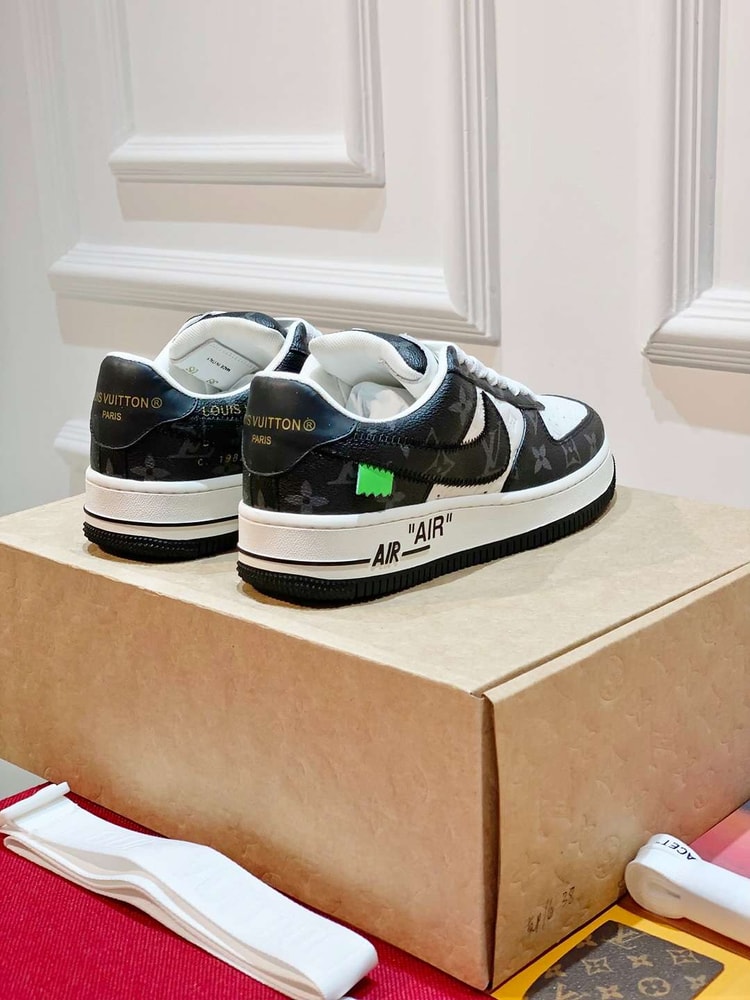 Nike x Louis Vuitton Air Force 1 Low Black For Women