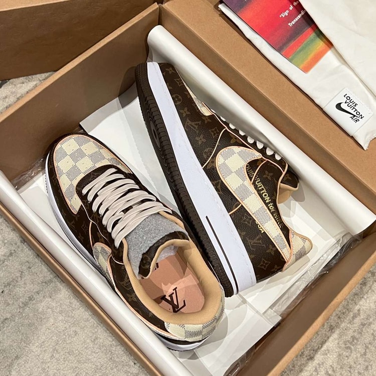 Nike x Louis Vuitton Air Force 1 Low Brown For Women