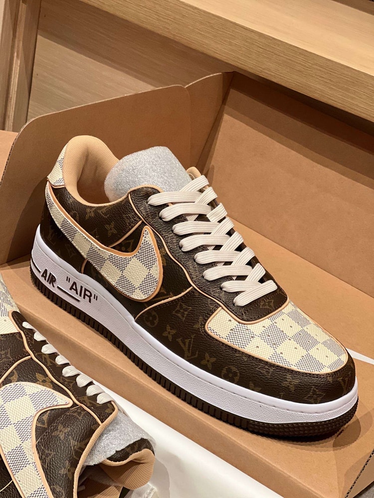 Nike x Louis Vuitton Air Force 1 Low Brown For Women