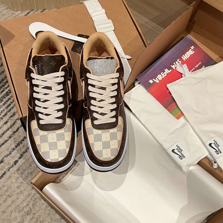 Nike x Louis Vuitton Air Force 1 Low Brown For Women
