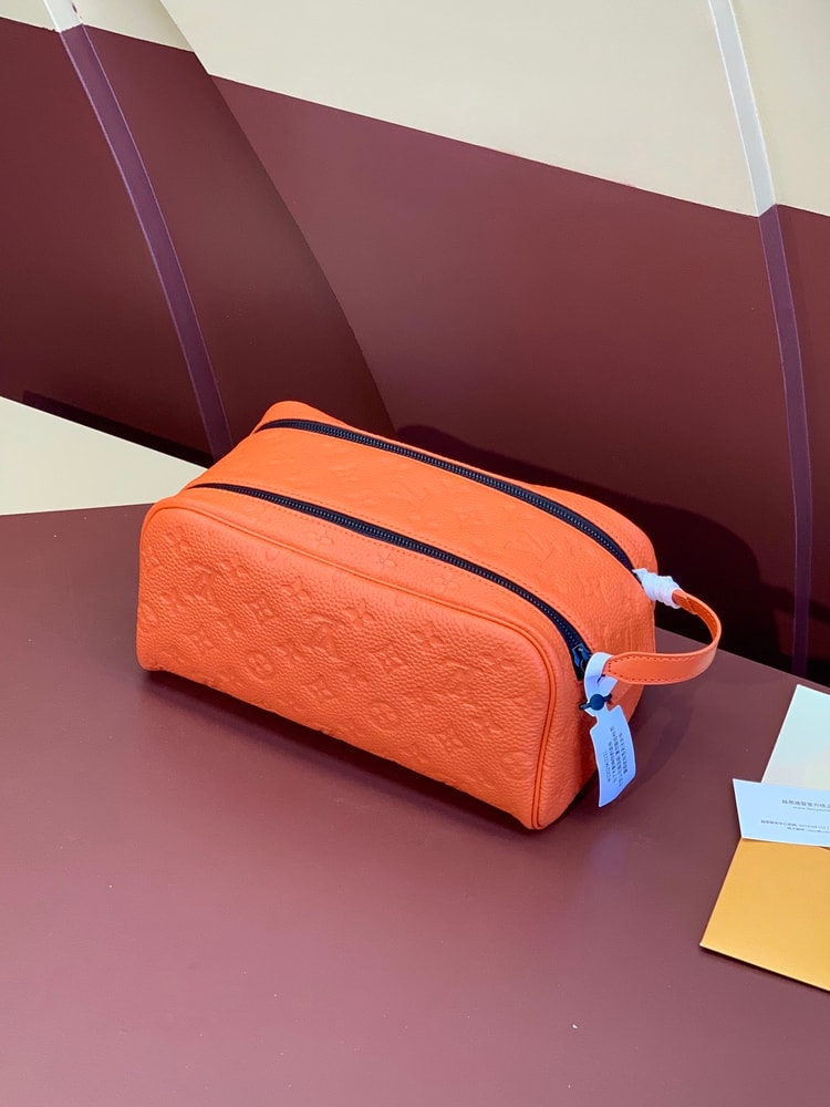 Louis Vuitton Dopp Kit Orange For Men 28cm/ 11 in