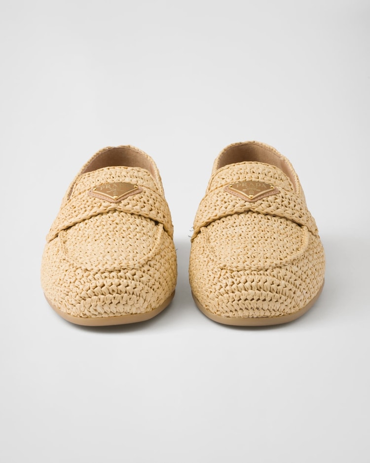 Prada Crochet Loafers Beige For Women 1D437N_2C2T_F0018_F_005