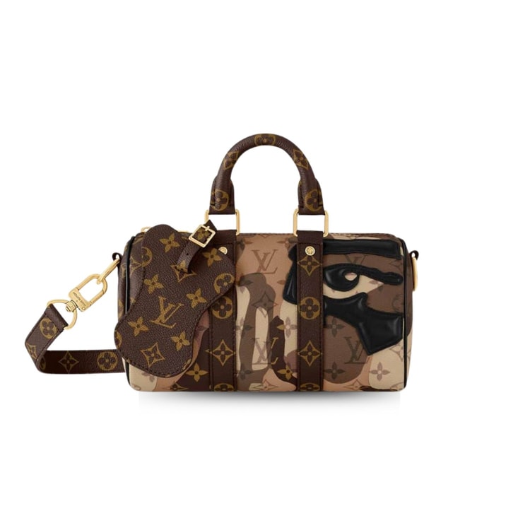 Louis Vuitton Keepall Bandoulière 25 Brown For Women 9.8in/25cm M46678