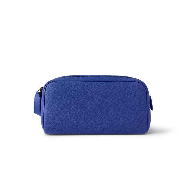 Louis Vuitton Dopp Kit Bag Blue For Men 11in/28cm M82576