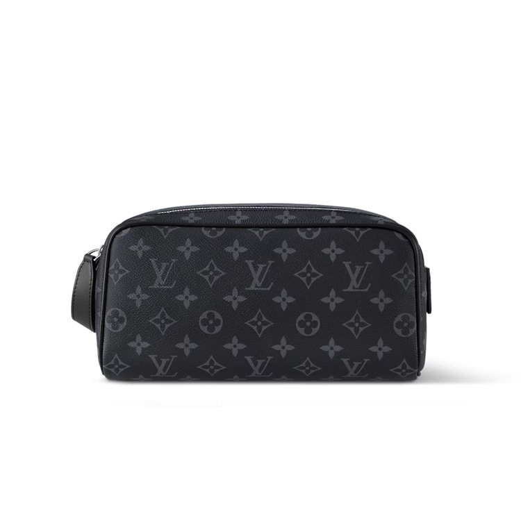 Louis Vuitton Toilet Dopp Kit Bag Black For Men 11in/28cm M46354