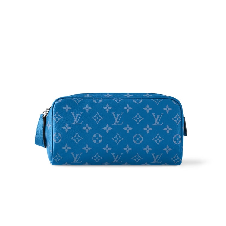 Louis Vuitton Dopp Kit Bag Blue For Men 11in/28cm M31037