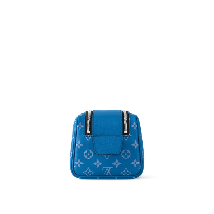 Louis Vuitton Dopp Kit Bag Blue For Men 11in/28cm M31037
