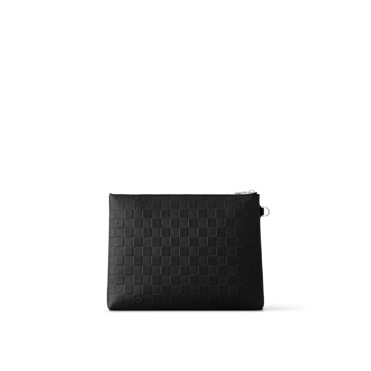 Louis Vuitton Takeoff Pouch Wallet Black For Men 11.8in/30cm N40504
