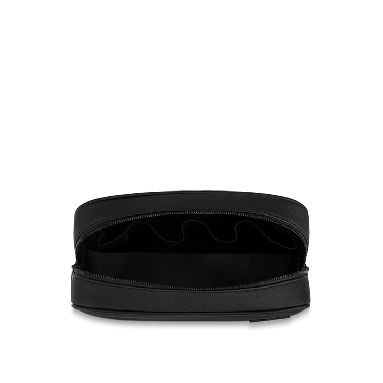 Louis Vuitton Toilet Pouch Bag Black For Men 10.2in/26cm M20912