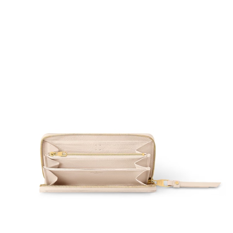Louis Vuitton Zippy Wallet Cream For Women 7.7 Inches/ 19.5 Cm M83505