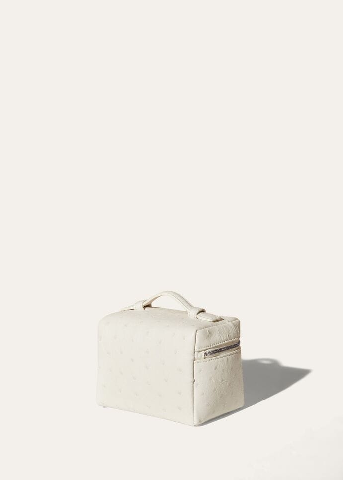 [True-to-ORIGINAL]Loro Piana Extra Pocket L11.5 Bag Whisper White For Women 4.5in/11.5cm FAM2272 1615