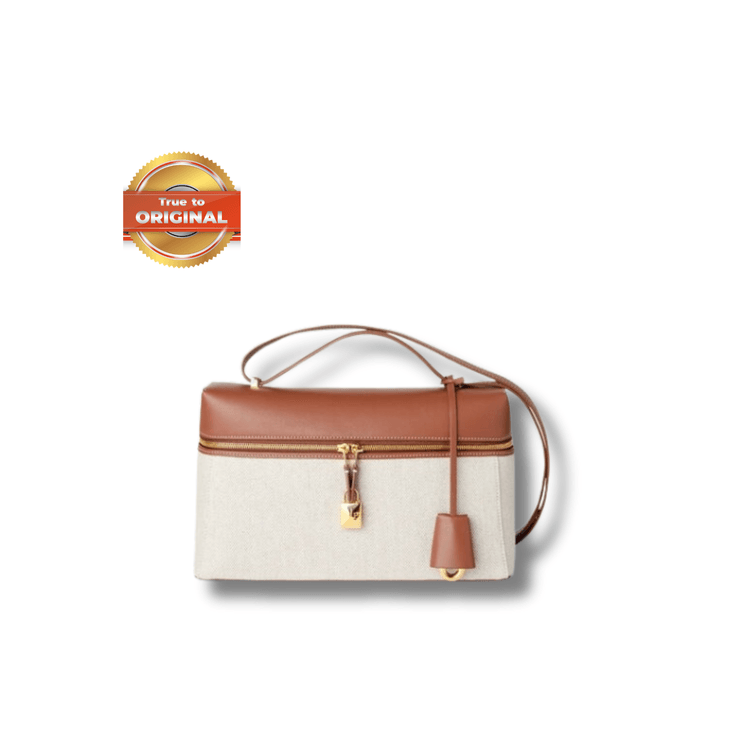 [True-to-ORIGINAL]Loro Piana Extra Bag L27 Natural/Caramel Sugar For Women 11 in /27 cm FAO3001 B4AU