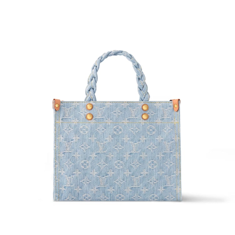 Louis Vuitton Let Go PM Denim Handbag Blue For Women 11in/28cm M24897