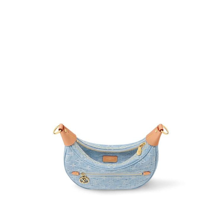 Louis Vuitton Loop Other Monogram Canvas Handbags Sky Blue Denim For Women 9in/23cm M24846