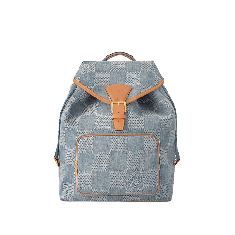 Louis Vuitton Montsouris Backpack Denim For Men 32cm/12in N40708