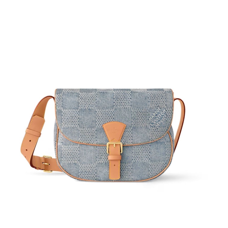 Louis Vuitton Montsouris Messenger MM Denim For Men 35cm/14in N40743