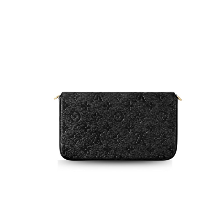 Louis Vuitton Félicie Pochette Monogram Empreinte Black For Women 21cm/8.3in M82477