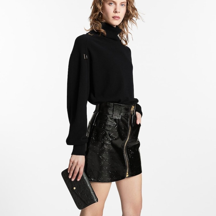 Louis Vuitton Félicie Pochette Monogram Empreinte Black For Women 21cm/8.3in M82477