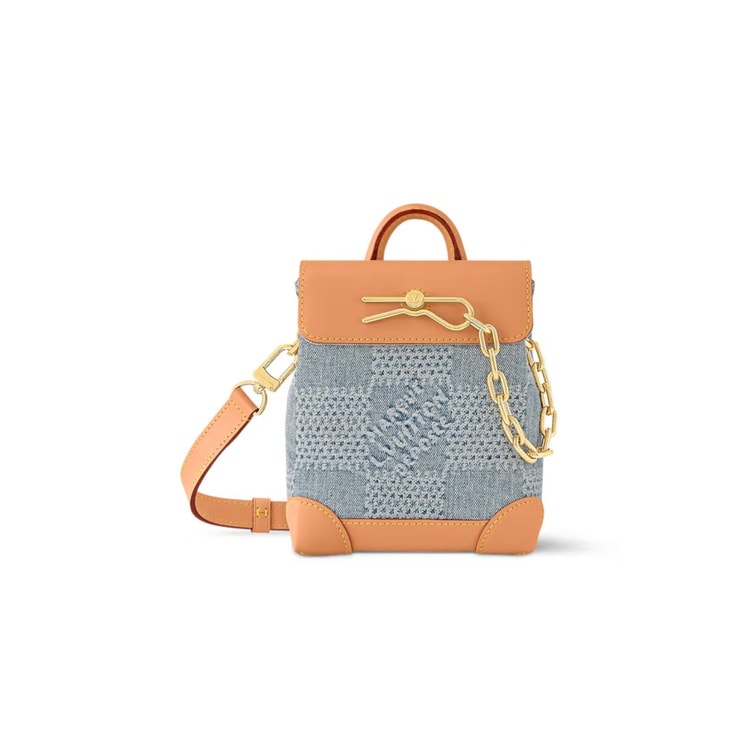 Louis Vuitton Nano Steamer Denim For Men 15cm/ 5.9in N40751