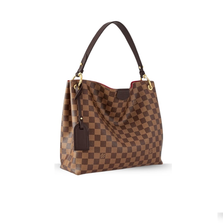 Louis Vuitton Graceful PM Damier Ebene For Women 35 Cm/ 13.8 In N44044