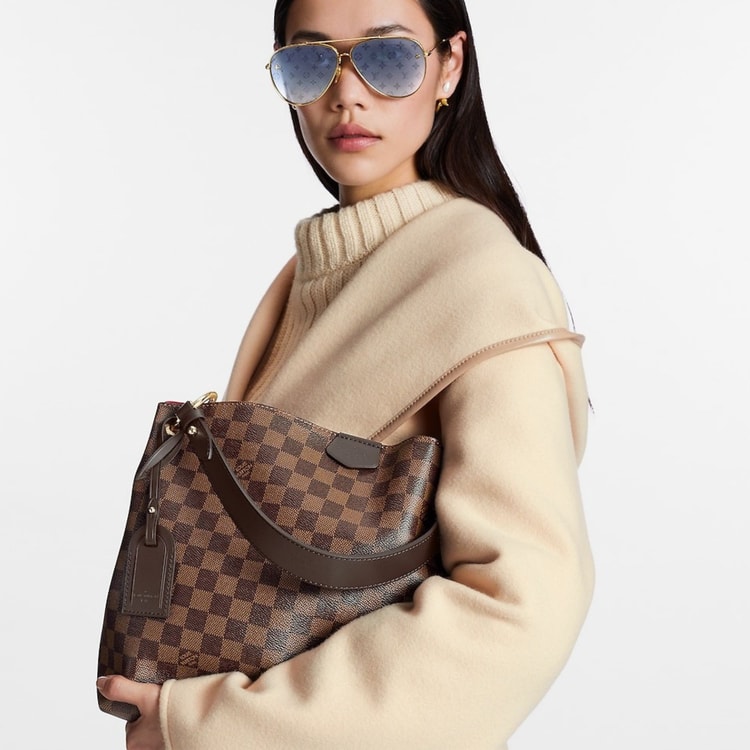 Louis Vuitton Graceful PM Damier Ebene For Women 35 Cm/ 13.8 In N44044