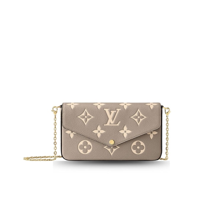Louis Vuitton Félicie Pochette Gray/Cream For Women 21cm/8.3in M82610