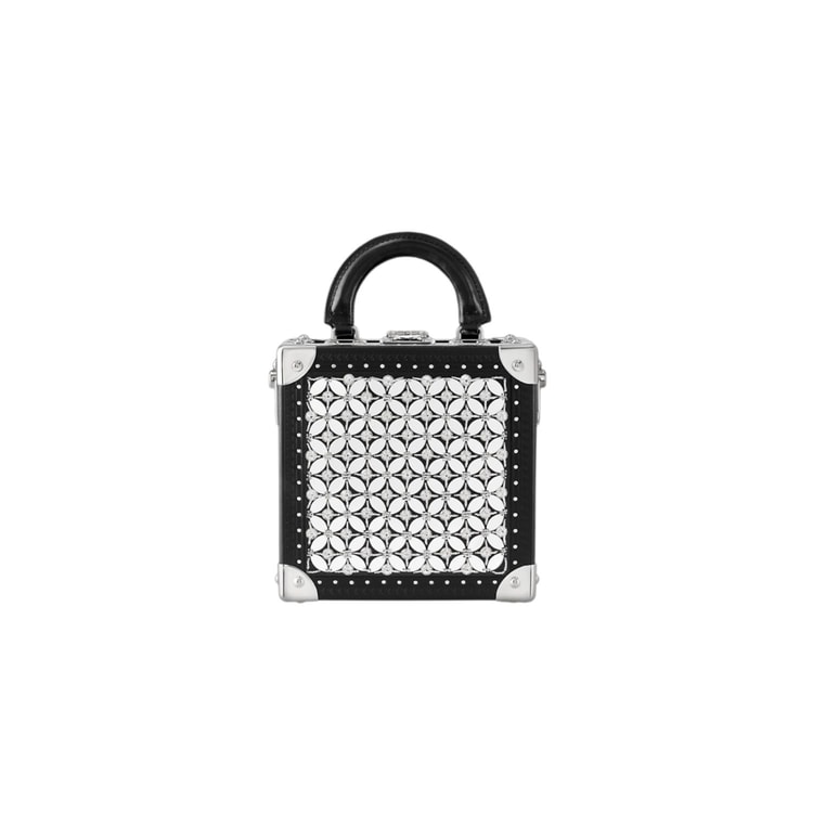 Louis Vuitton Mini Square Trunk LV Flower Silver For Women 17cm/6.7in - M12253