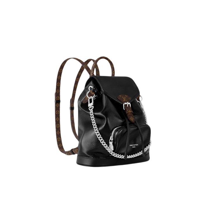 Louis Vuitton Montsouris PM Black For Women 28cm/11in - M12587